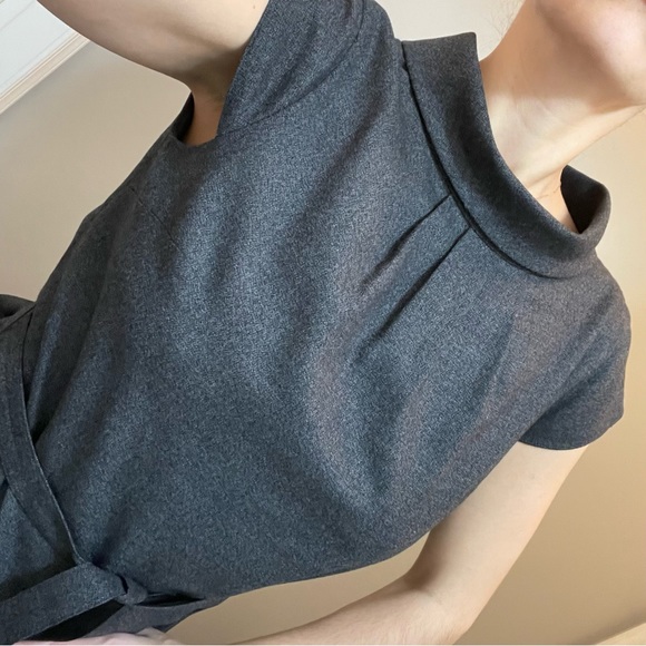 COPY - Brooks Brothers Wool dress sheath collared midi grey size 2 NWT - Picture 8 of 15